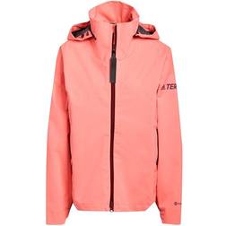 Adidas Women Terrex Ct Myshelter Rain Rdy Jacket - Acid Red