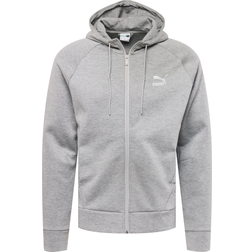 Puma Classics Tech Full-Zip Hoodie - Medium Gray Heather