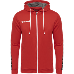 Hummel Authentic Poly Zip Hoodie Kids - True Red