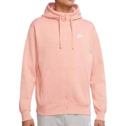 Nike Sportswear Club Fleece Full-Zip Hoodie - Light Madder Root/Light Madder Root/White