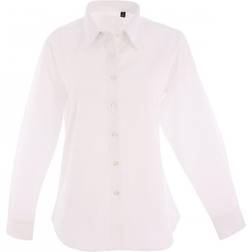 Uneek Ladies Pinpoint Oxford Full Sleeve Shirt - White