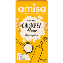 Amisa Organic Gluten Free Kikærtemel fint Milled 400g