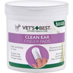 Vets Best Clean Ear Finger Pads 50-pack