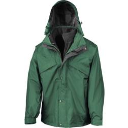 Result 3 In 1 Zip & Clip StormDri Jacket - Bottle Green