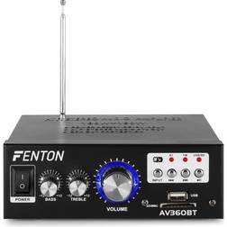 Fenton AV360BT mini ampli avec Bluetooth, lecteur MP3, USB et SD