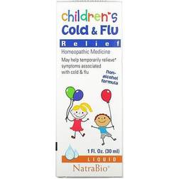 NatraBio Childrens Cold and Flu Relief 1 fl. oz