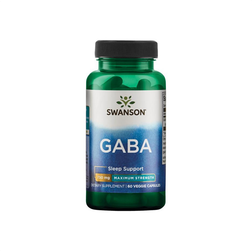 Swanson HEALTH GABA 750 mg MAXIMUM STRENGTH 60 stk 60 stk