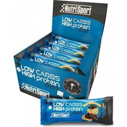 Nutrisport Low Carb 60g 16 Units Chocolate And Cookies Energy Bars Box One Size