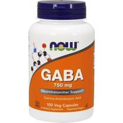 Now Foods GABA 750 mg 100 stk