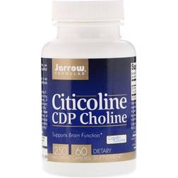 Jarrow Formulas Citicoline, CDP Choline, 250 mg, 60 Capsules