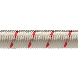 Robline elastisk lina i vit/röd, Størrelse elastik snor 4 mm hvid/rød 200 meter