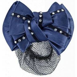 HKM Hair Net With Imitation Diamonds Colour Deep Blue