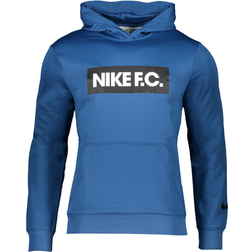 Nike F.C. Football Hoodie Men - Dark Marina Blue/White/Black