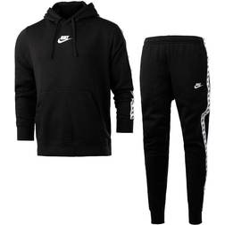 Nike Sportswear Sport Essentials Fleece Tracksuit Men - Black/White