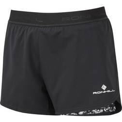 Ronhill Life Twin Shorts Women's - Black/Mono Mushroom