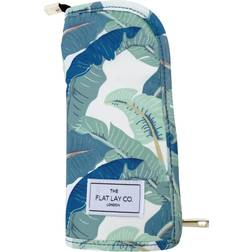 The Flat Lay Co. Standing Brush Case Tropical Leaves