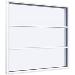 Sparvinduer FK0103 Træ Fast vindue Vindue med 3-lags glas 30x38cm