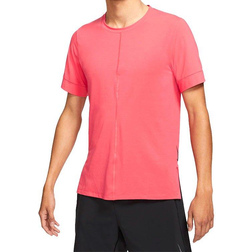 Nike Yoga Dri-Fit T-shirt Men - Light Fusion Red/Black