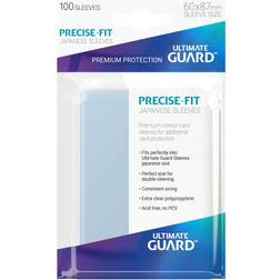 Ultimate Guard Ultimate Guard Precise-Fit sleeves (60x87mm lommer) Japanese Size (Yugioh størrelse) transparent (gennemsigtig) (100 lommer) (Perfect Fit)