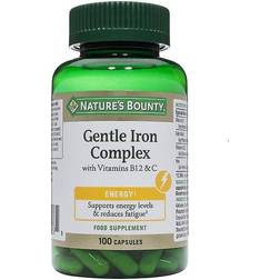 Natures Bounty Gentle Iron Complex with Vitamins B12 & C 100 stk