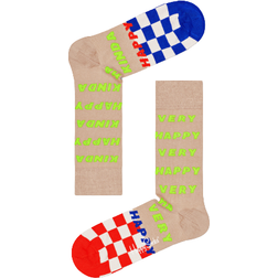 Happy Socks Sock - White/Red/Blue/Light Green