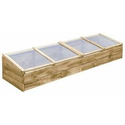 vidaXL Greenhouses 2-pcs 3055328 Holz PVC-Kunststoff