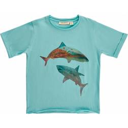 Soft Gallery Jaden Sharks T-shirt - Canal Blue