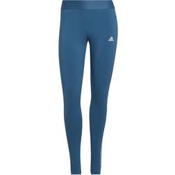 Adidas Women's Loungewear Essentials 3-Stripes Leggings - Altered Blue/White