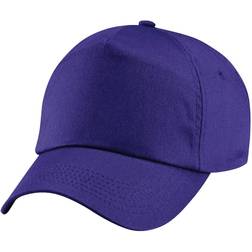 Beechfield Unisex Plain Original 5 Panel Baseball Cap - Purple