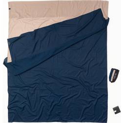 Cocoon TravelSheet Egyptian Cotton Doublesize (Größe One Size, Blau)