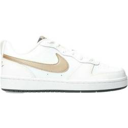 Nike Court Borough Low 2 GS - White/Summit White/Dark Smoke Grey/Metallic Red Bronze