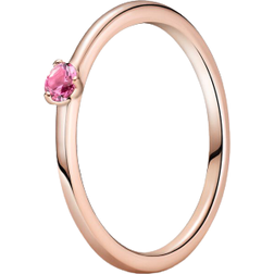 Pandora Solitaire Ring - Rose Gold/Pink