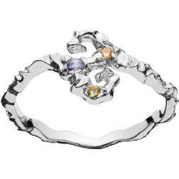 Maanesten Tenti Ring - SIlver/Multicolour