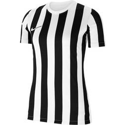 NIKE Division IV Striped Short Sleeve Jersey Women - White/Black/Black