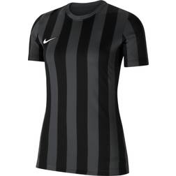 NIKE Division IV Striped Short Sleeve Jersey Women - Anthracite/Black/White