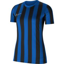 NIKE Division IV Striped Short Sleeve Jersey Women - Royal Blue/Black/White