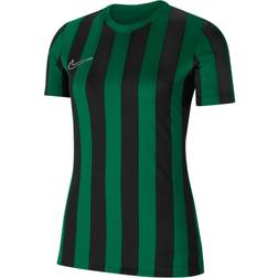 NIKE Division IV Striped Short Sleeve Jersey Women - Pine Green/Black/White