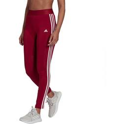 adidas Women Sportswear Essentials 3-Stripes Leggings - Legacy Burgundy/White