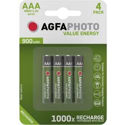 AgfaPhoto Rechargeable Micro AAA 900mAh 4-pack