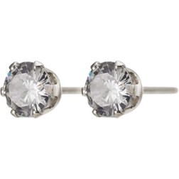 Edblad Crown Studs - Silver/Transparent