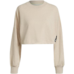 adidas Women's Sportswear Studio Lounge Summer Crew Sweatshirt - Botanic Beige Mel