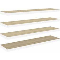 vidaXL Floating Wall Shelf 100cm 4pcs