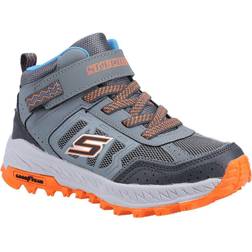 Skechers Boys Fuse Tread Trekor Leather Walking Boots - Grey/Charcoal