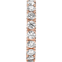 Pandora Sparkling Row Eternity Ring - Rose Gold/Transparent