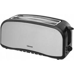 TriStar BR-1046 Double Toaster À Fente Large Avec Grille Spéciale Viennoisieries Gris