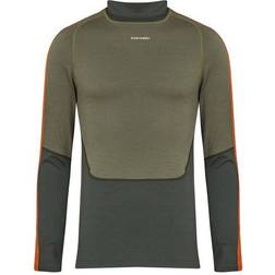 Icebreaker Merino 200 Sonebula Long Sleeve High Neck Thermal Top Men - Kale/Loden