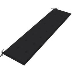 vidaXL - Stolsdyna Svart (200x50cm)