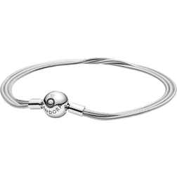 Pandora Moments Multi Snake Chain Bracelet - Silver