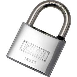 Kasp K14550A1 Cadenas 50 mm Fermeture Universelle Acier Inoxydable Avec Serrure à Clé