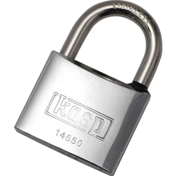 Kasp K14550D Cadenas 50 mm Fermeture Différente Acier Inoxydable Avec Serrure à Clé